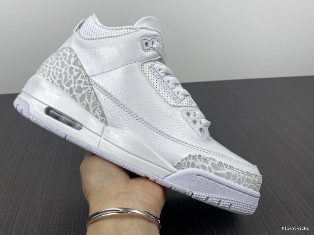 'Triple PS 429487-111 White' 3 Air Retro Jordan 0723